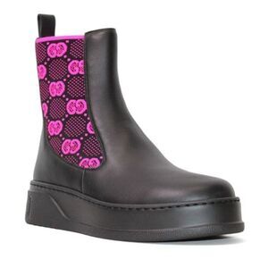 Gucci GG Supreme chelsea ankle boots shoes size 38.5 New